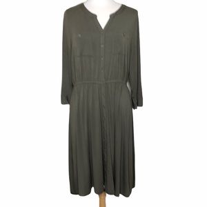 Stitch Fix 41 Hawthorn stretch Olive dress